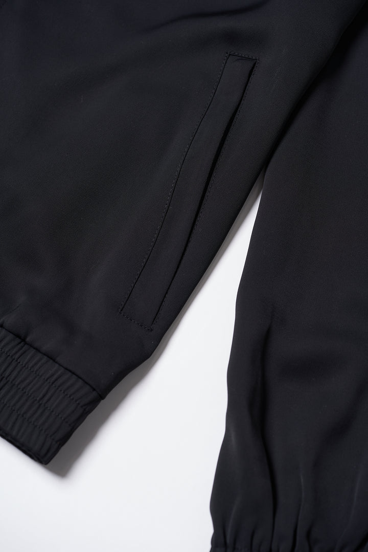 Light & Shadow Collection Essential Black Track Jacket