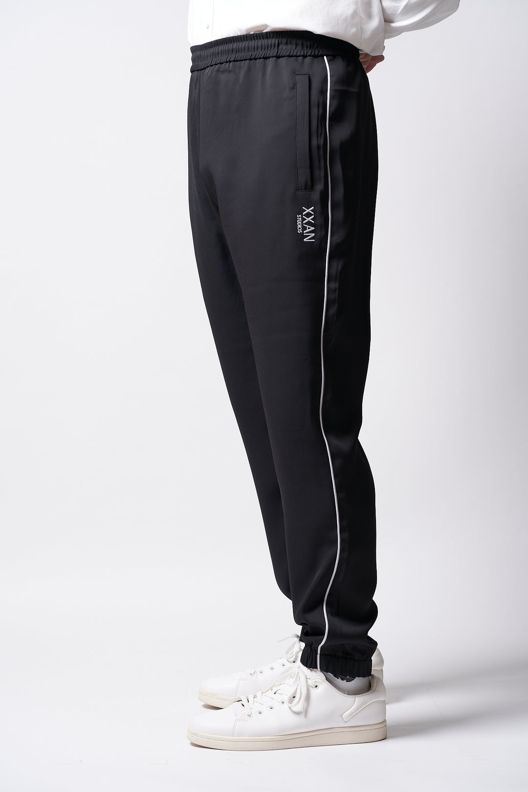 Light & Shadow Collection Essential Black Track Pants