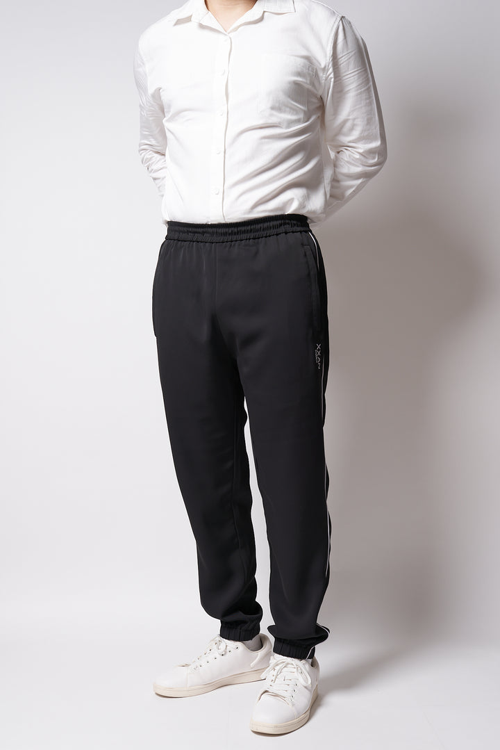 Light & Shadow Collection Essential Black Track Pants