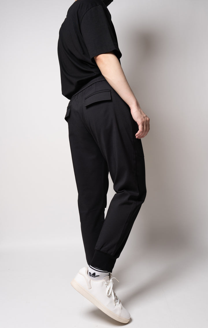 Stealth Black Tech Track Pants